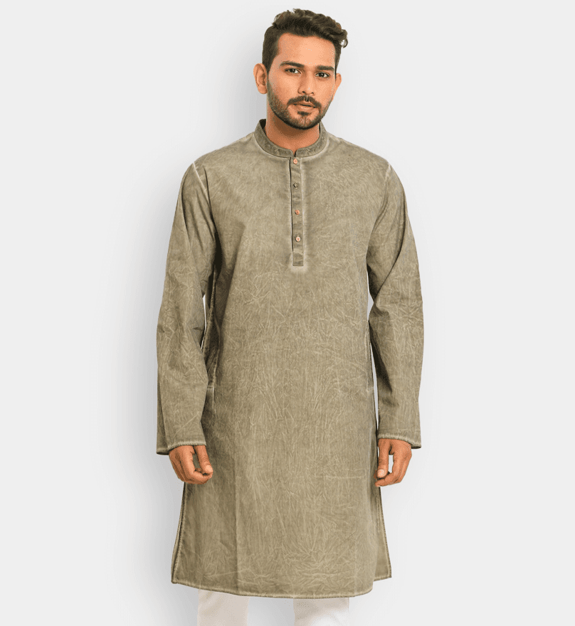 Printed Endi Silk Panjabi